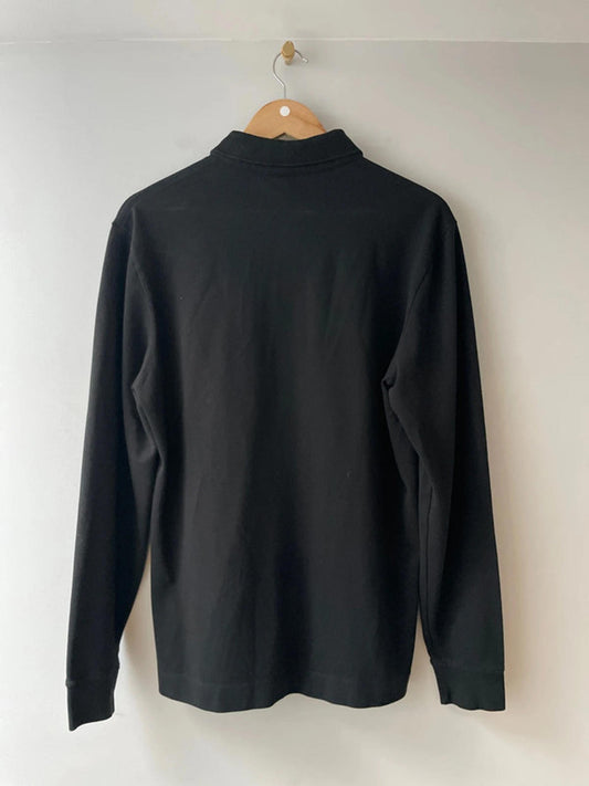 Men’s Lacoste Long Sleeve Polo Regular Fit in Black - Large - 2534