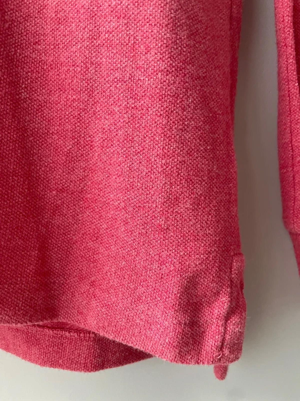 Men’s Ralph Lauren Custom Slim Fit Long Sleeve Polo In Pink - Medium -2883