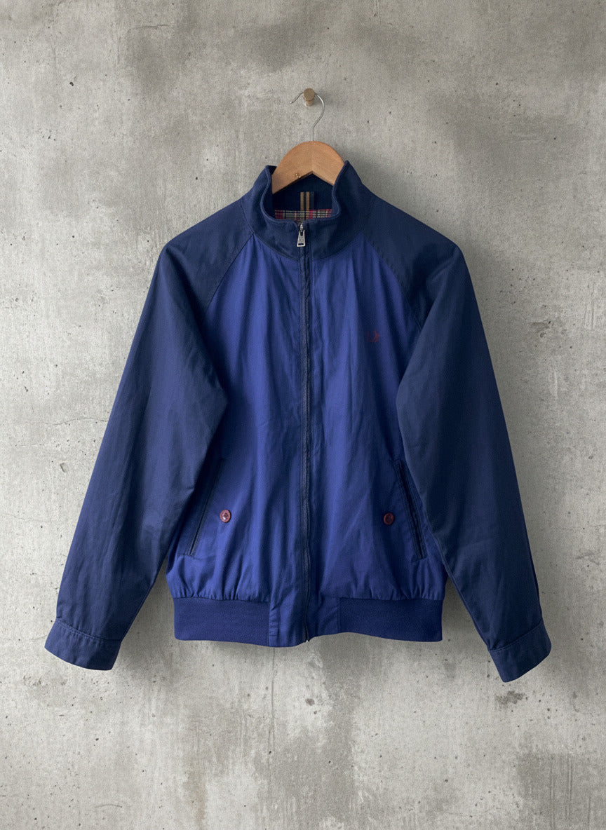 Men’s Fred Perry Premium Harrington Jacket Coat In Navy - Small - 2116