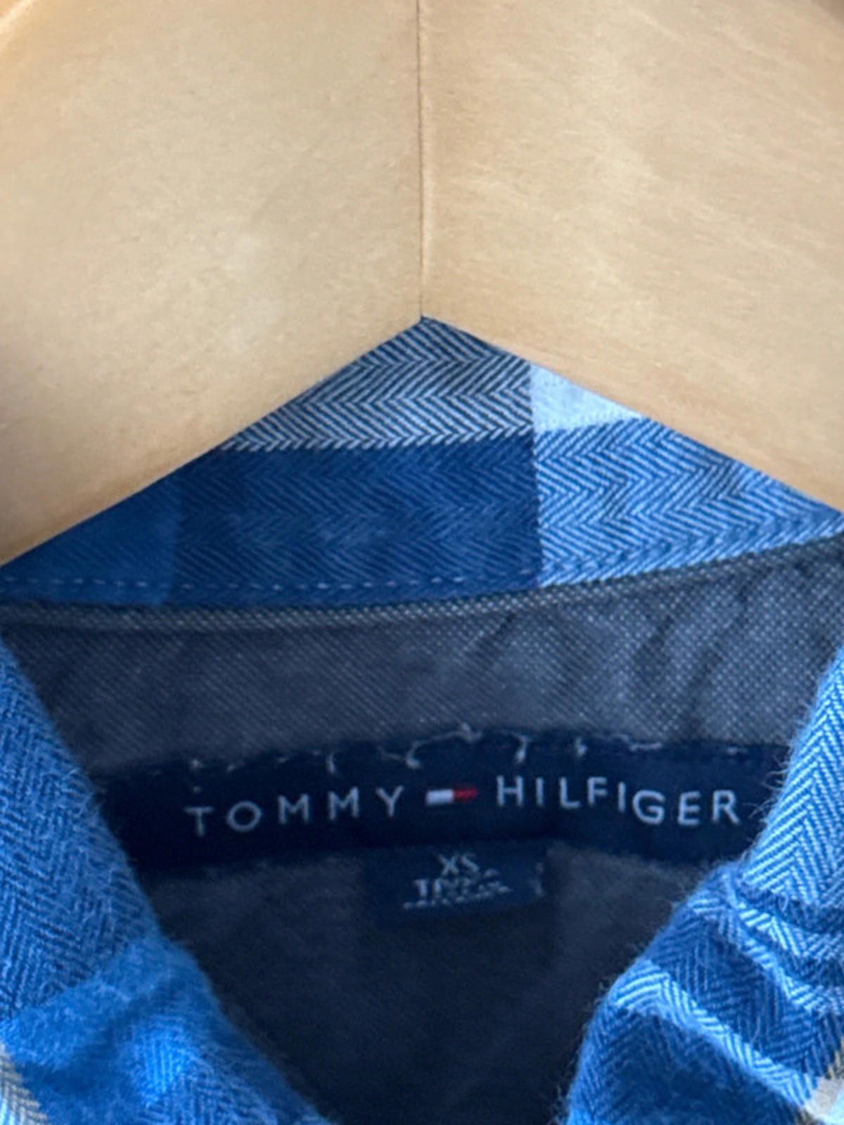 Men’s Tommy Hilfiger Premium Linen Check Shirt - XSmall - 0491