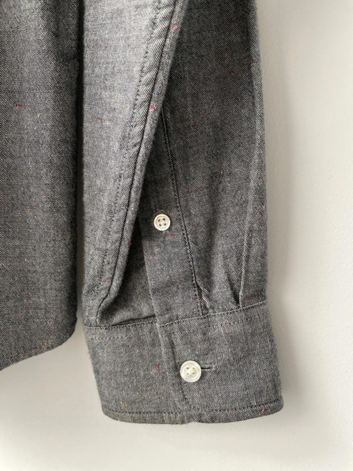 Mens Carhartt Kyoto Long Sleeve Button Down Chambray Shirt In Grey - Small - 1546