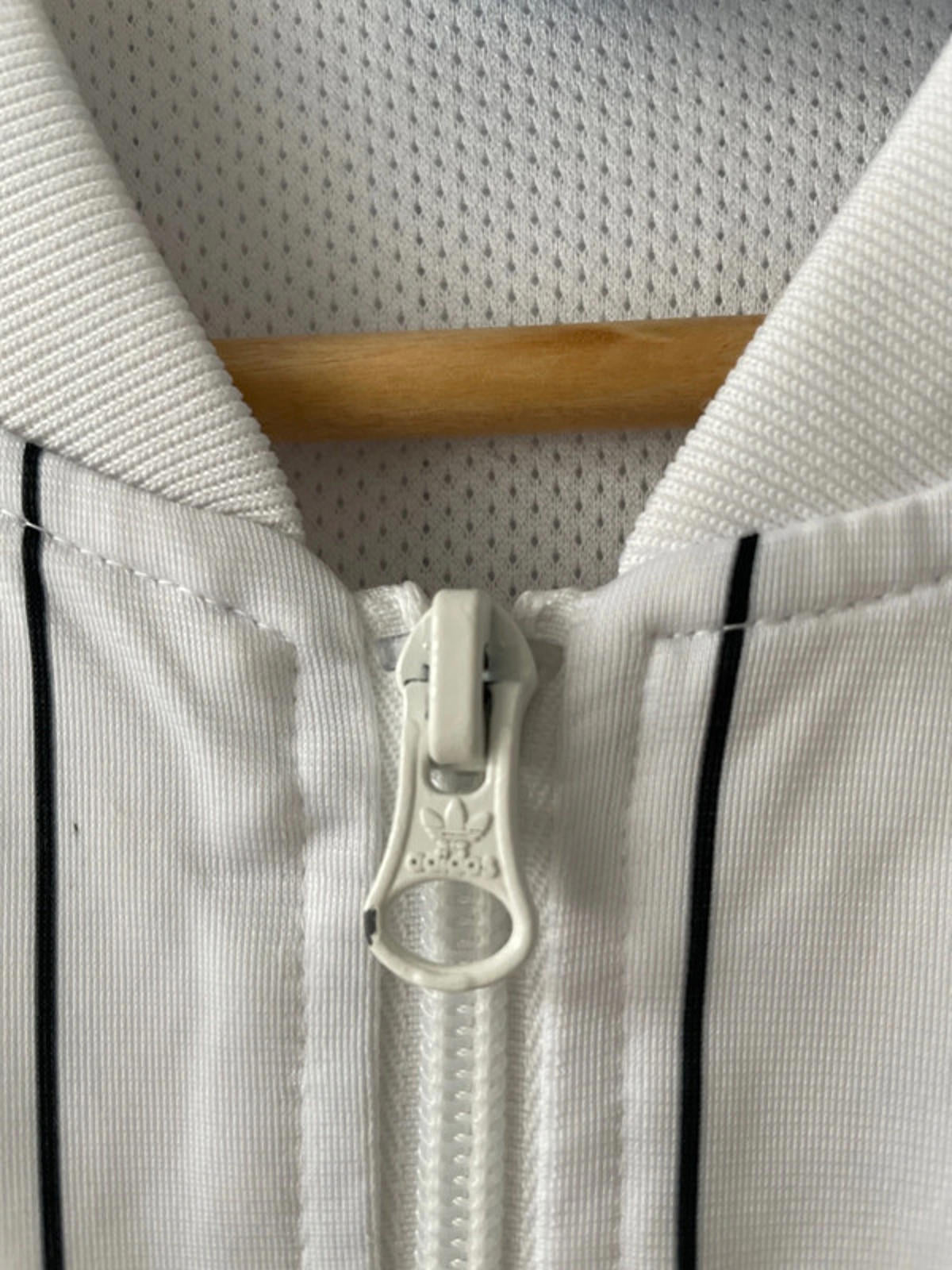 Women’s Adidas Premium Stripped Track Jacket in Black/White - UK6 - 2511