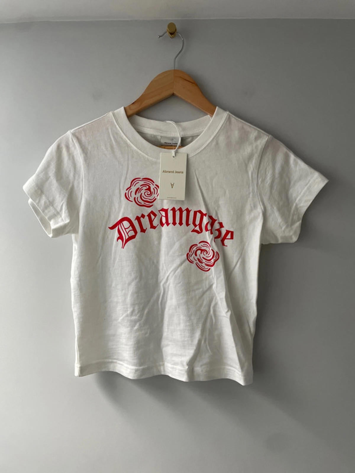 Women’s Abrand Jeans Short Sleeve Crew Neck T-shirt in White - Small - 2837