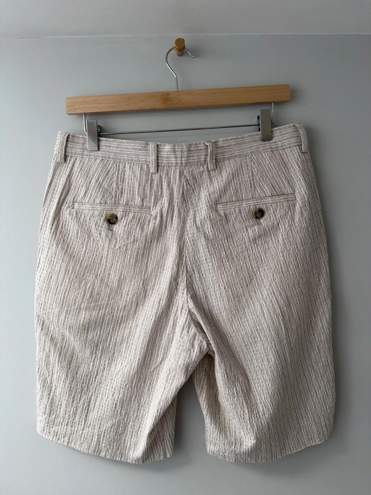 Men’s Jack & Jones Premium Linen Shorts In Beige - W32 - 3271