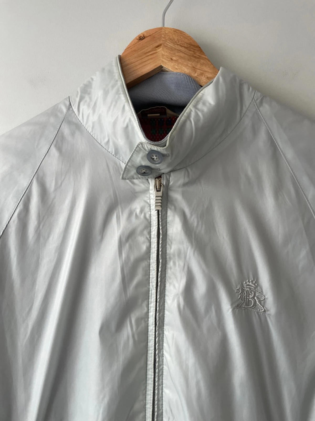 Men’s Baracuta G9 Premium Harrington Jacket Coat In Grey - Large - 2127