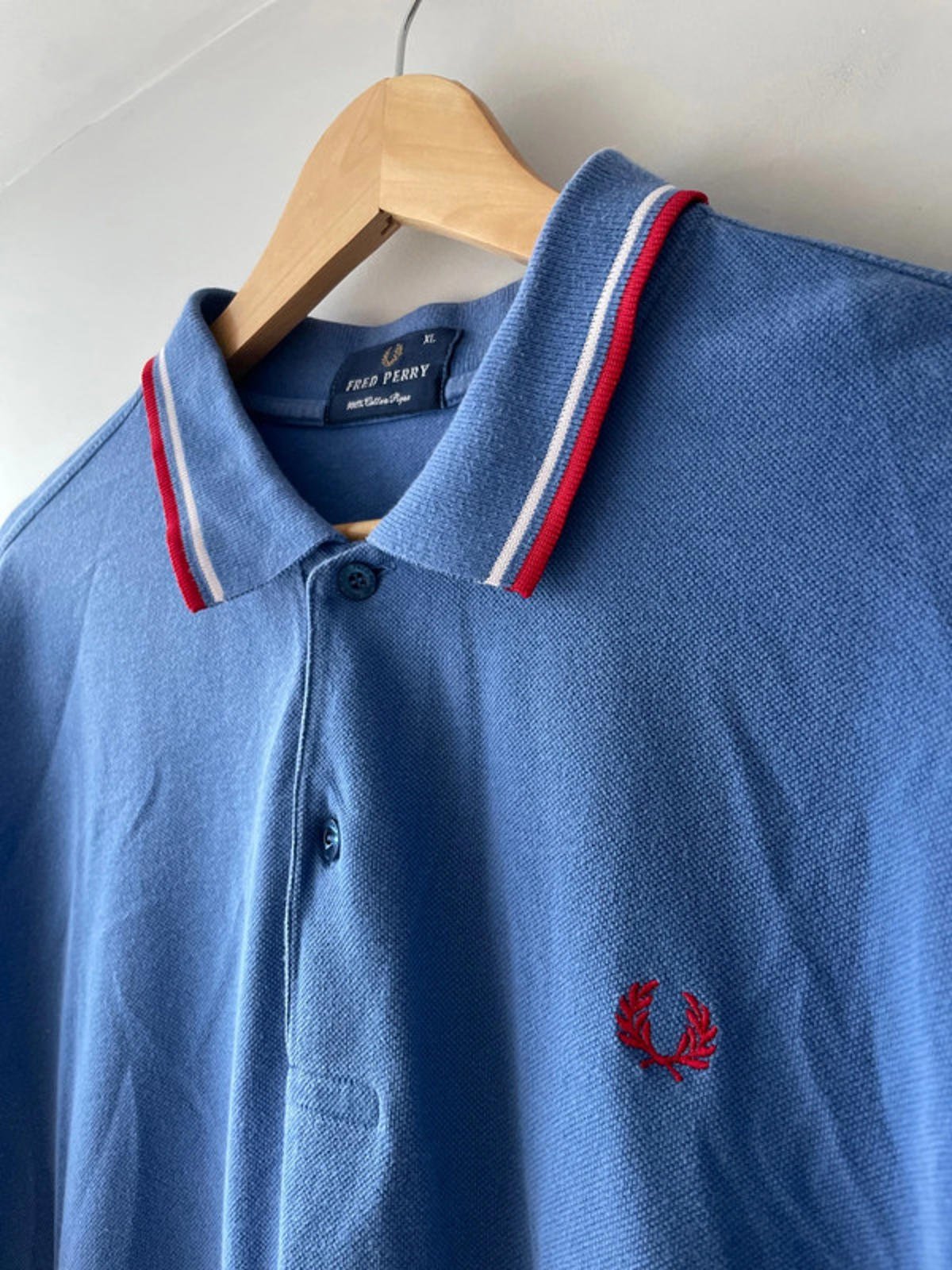 Men’s Fred Perry Short Sleeve Classic Polo Shirt In Blue - XLarge - 2882