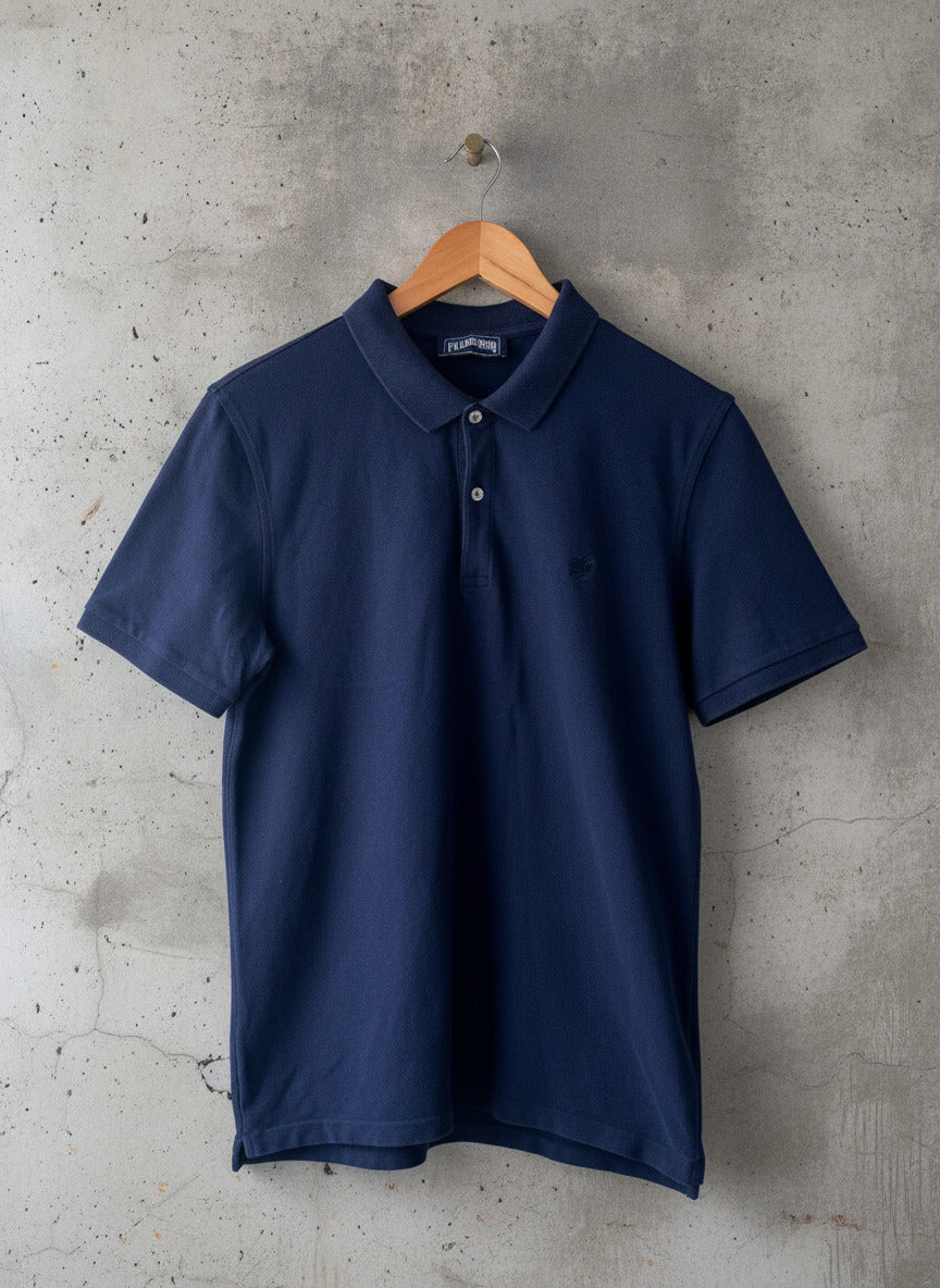 Men’s Vilebrequin Premium Classic Polo Top In Navy - Small - 1228
