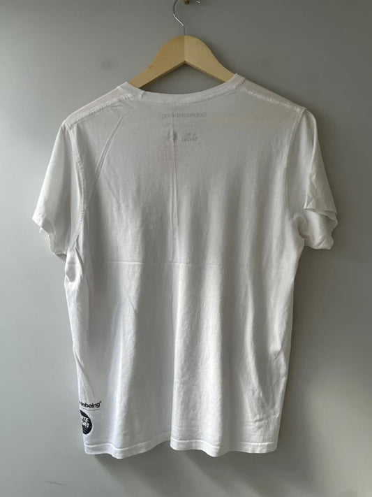 Men’s Supremebeing White Canvas Limited Edition Printed T-Shirt In White - Medium - 3030