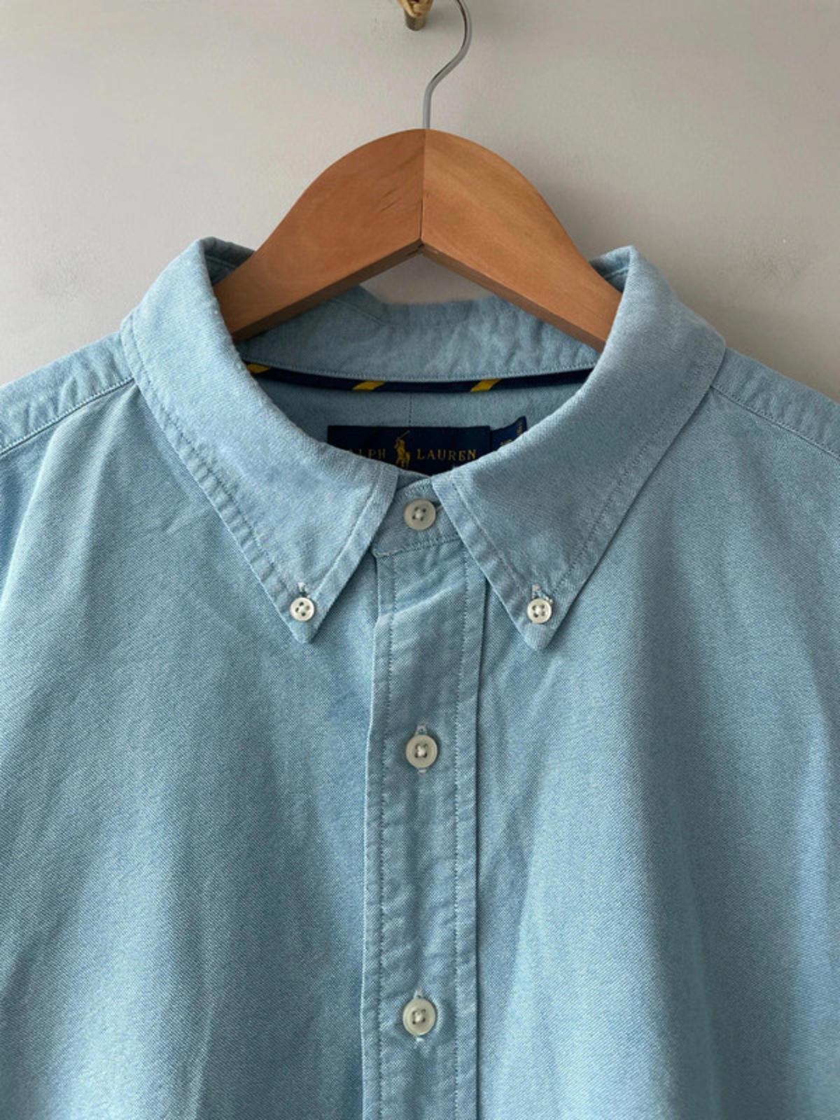Men’s Ralph Lauren Classic Fit Oxford Chambray Shirt In Blue - XXLarge - 2715