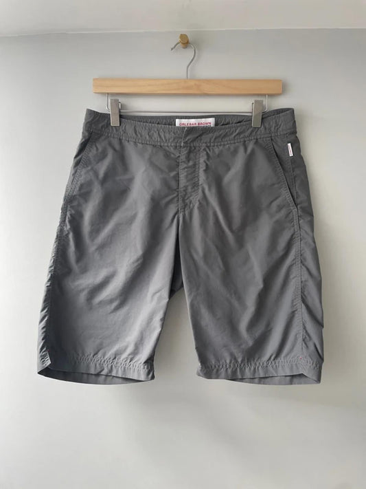 Men’s Orlebar Brown Classic Style Dane Swim Shorts in Grey - W30/L10 - 3118