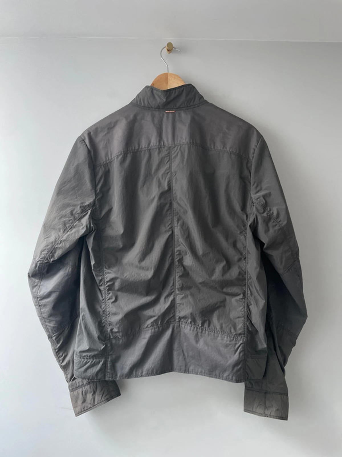 Men’s Hugo Boss Windbreaker Harrington Jacket in Grey - Medium - 2665