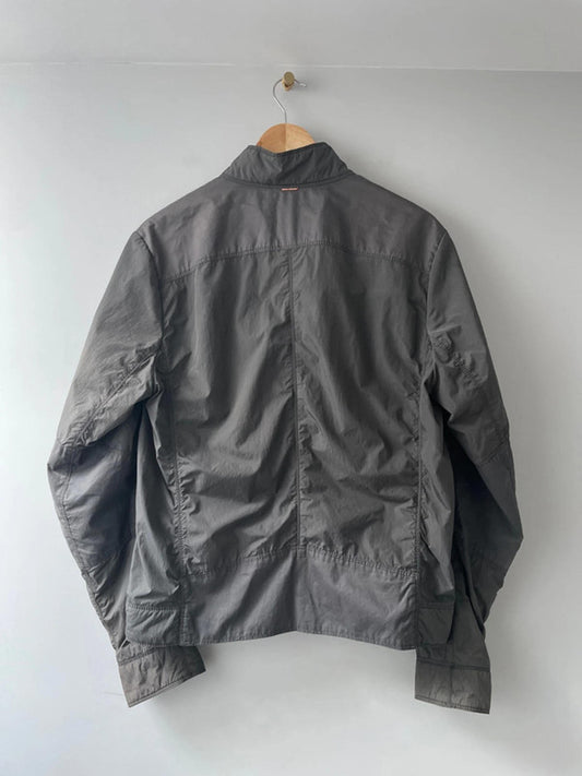 Men’s Hugo Boss Windbreaker Harrington Jacket in Grey - Medium - 2665