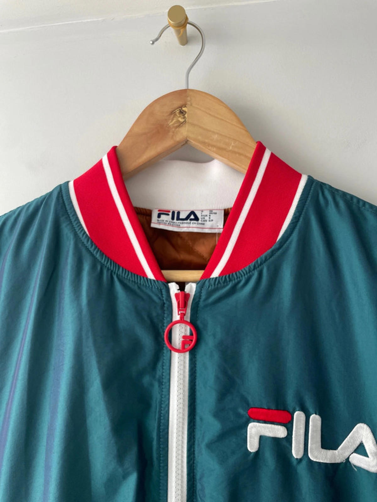 Men’s Fila Limited Edition Oversized Embroidered Sklyer Bomber Jacket - Small - 2059