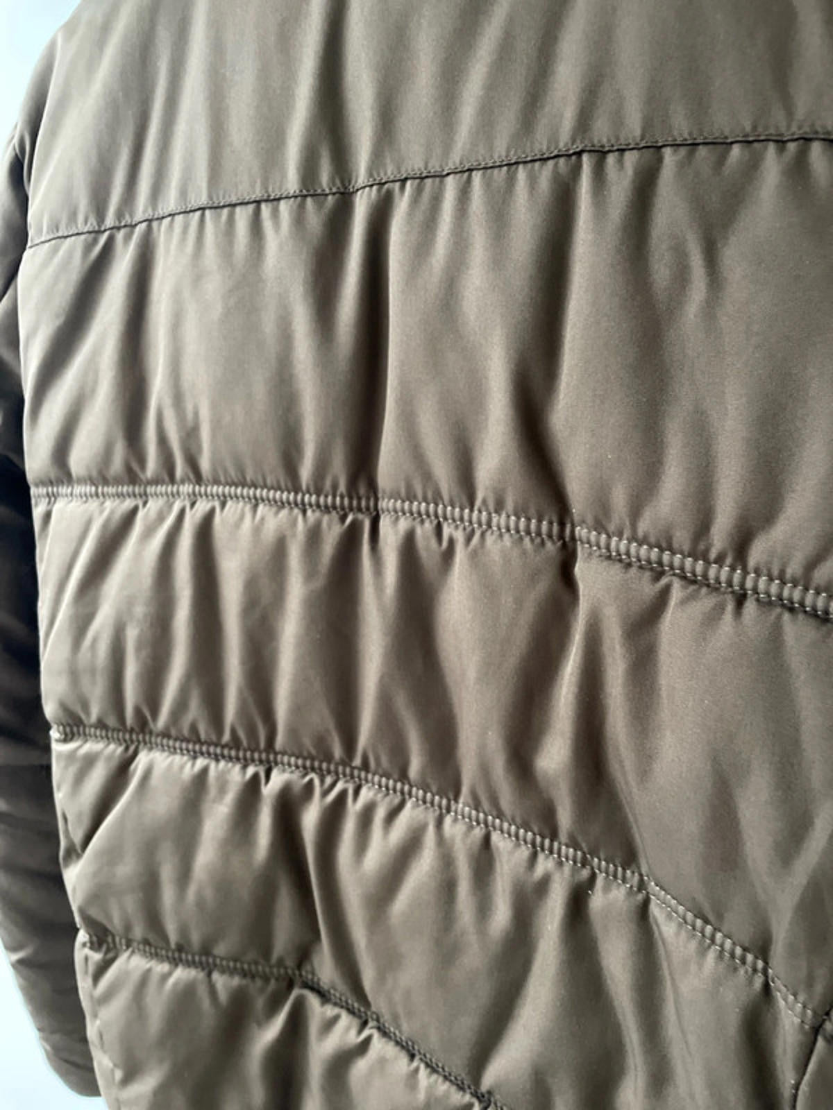 Men’s Zara Hooded Padded Puffer Jacket In Brown - Small - 2495