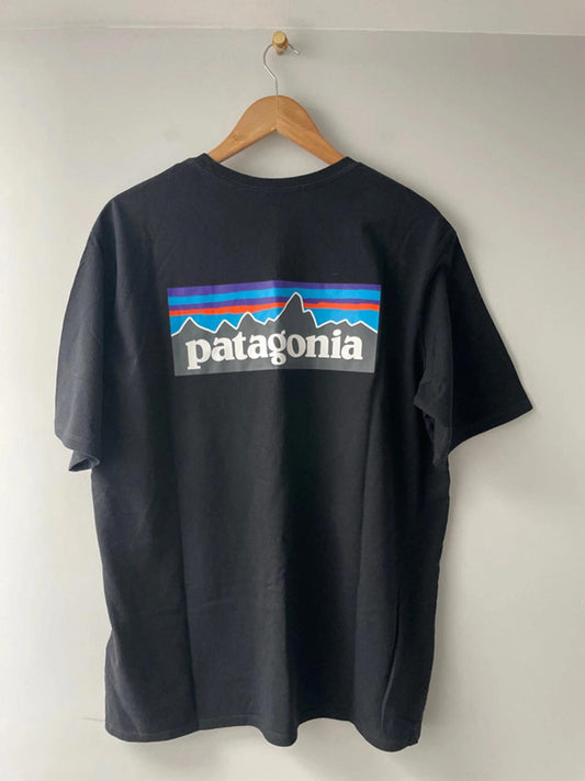 Men’s Patagonia Crew Neck Printed T-shirt In Black - Large - 2406