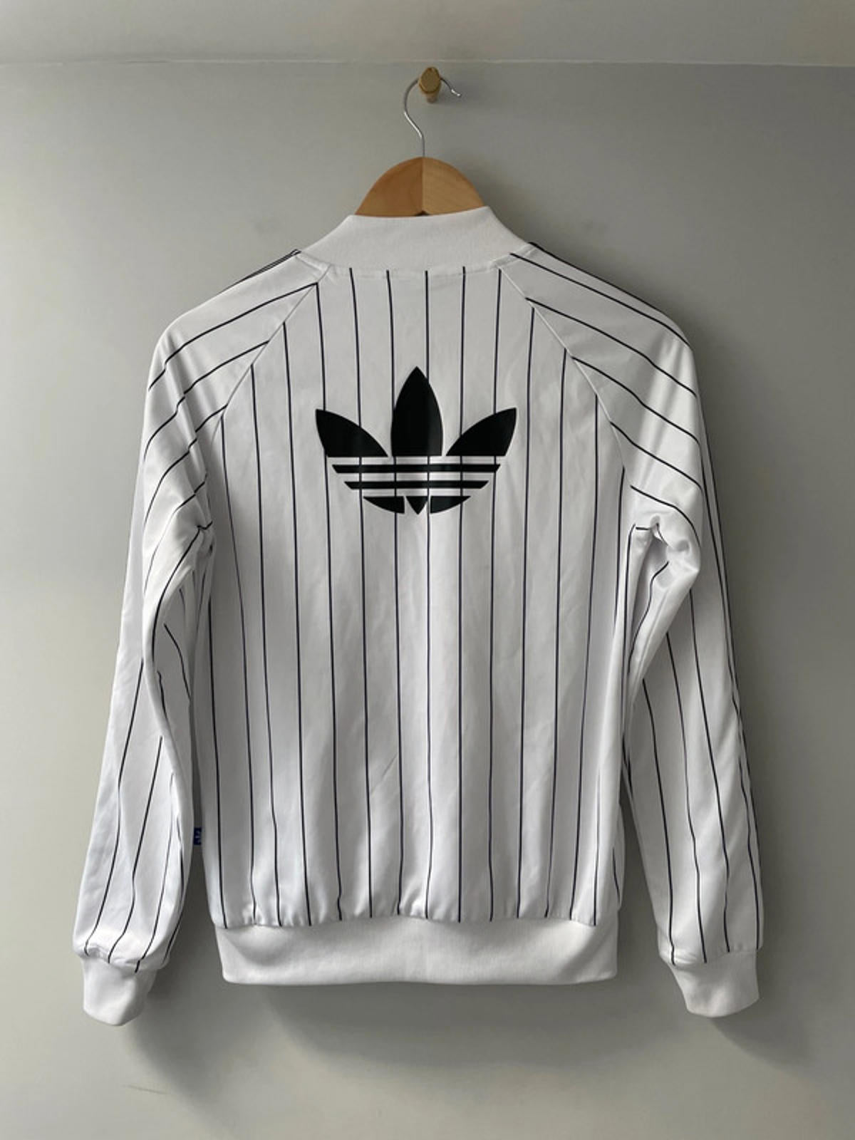 Women’s Adidas Premium Stripped Track Jacket in Black/White - UK6 - 2511