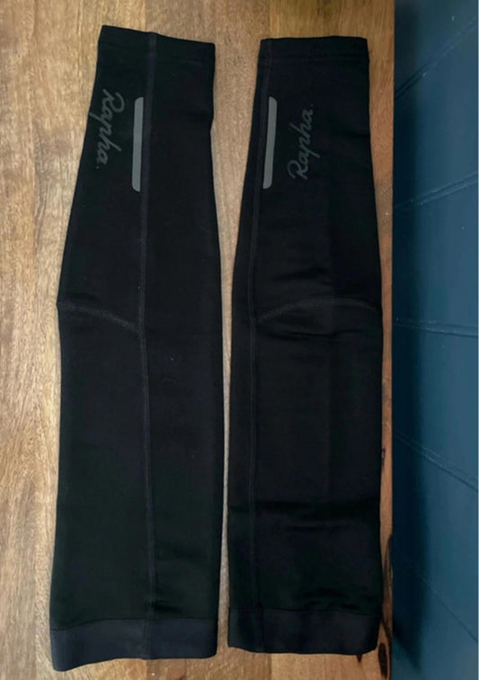 Mens Rapha Cycling Arm Warmers In Black - Medium - 2227