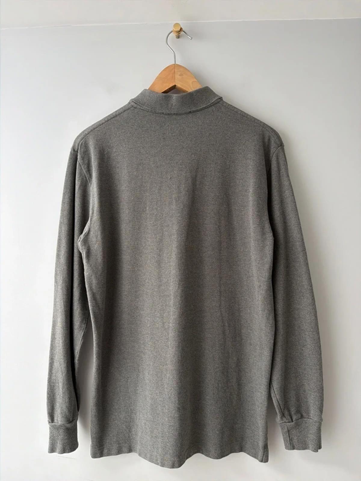 Men’s Ralph Lauren Premium Long Sleeve Polo Top In Grey - Small - 3309