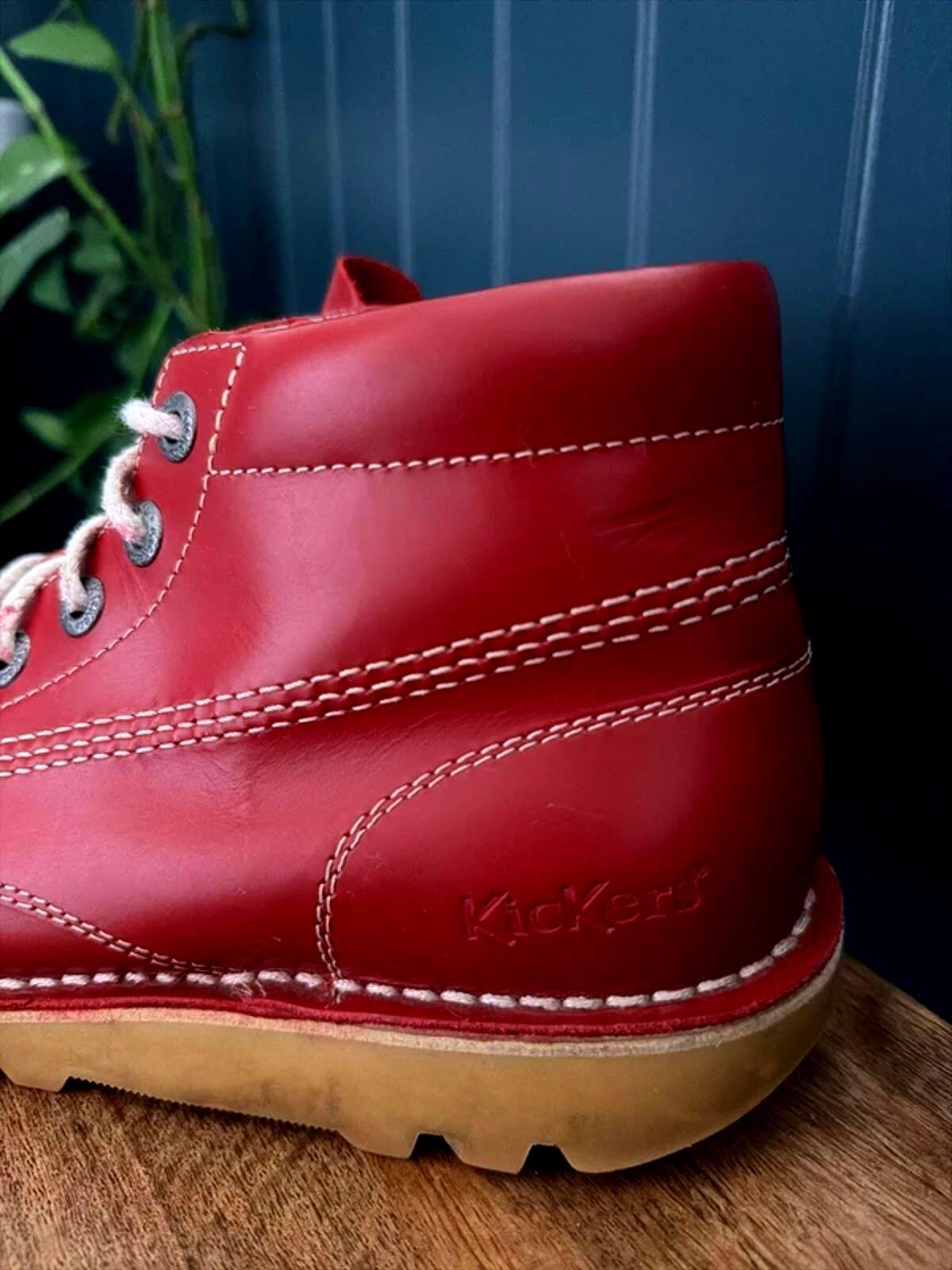 Men’s Kickers Premium Leather Hi Core Ankle Boots - Uk8 - 3294