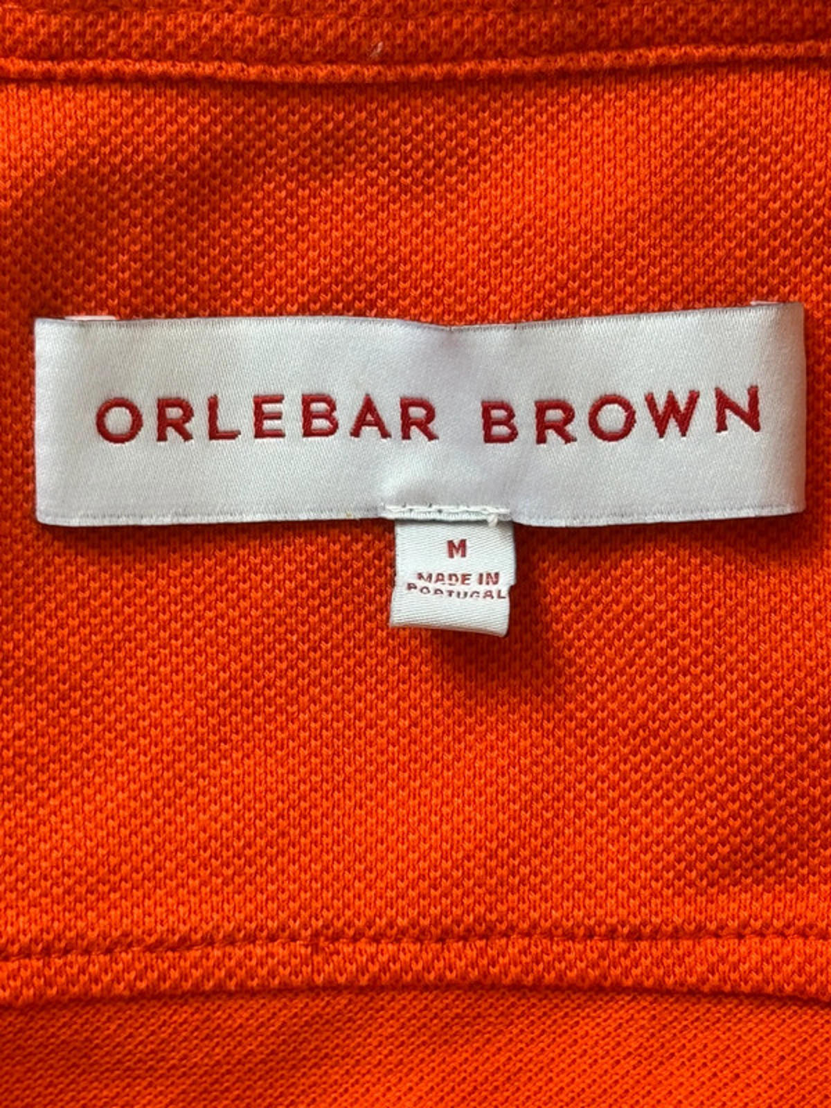 Men’s Orlebar Brown Premium Tailored Fit Polo Top In Red - Medium - 1374