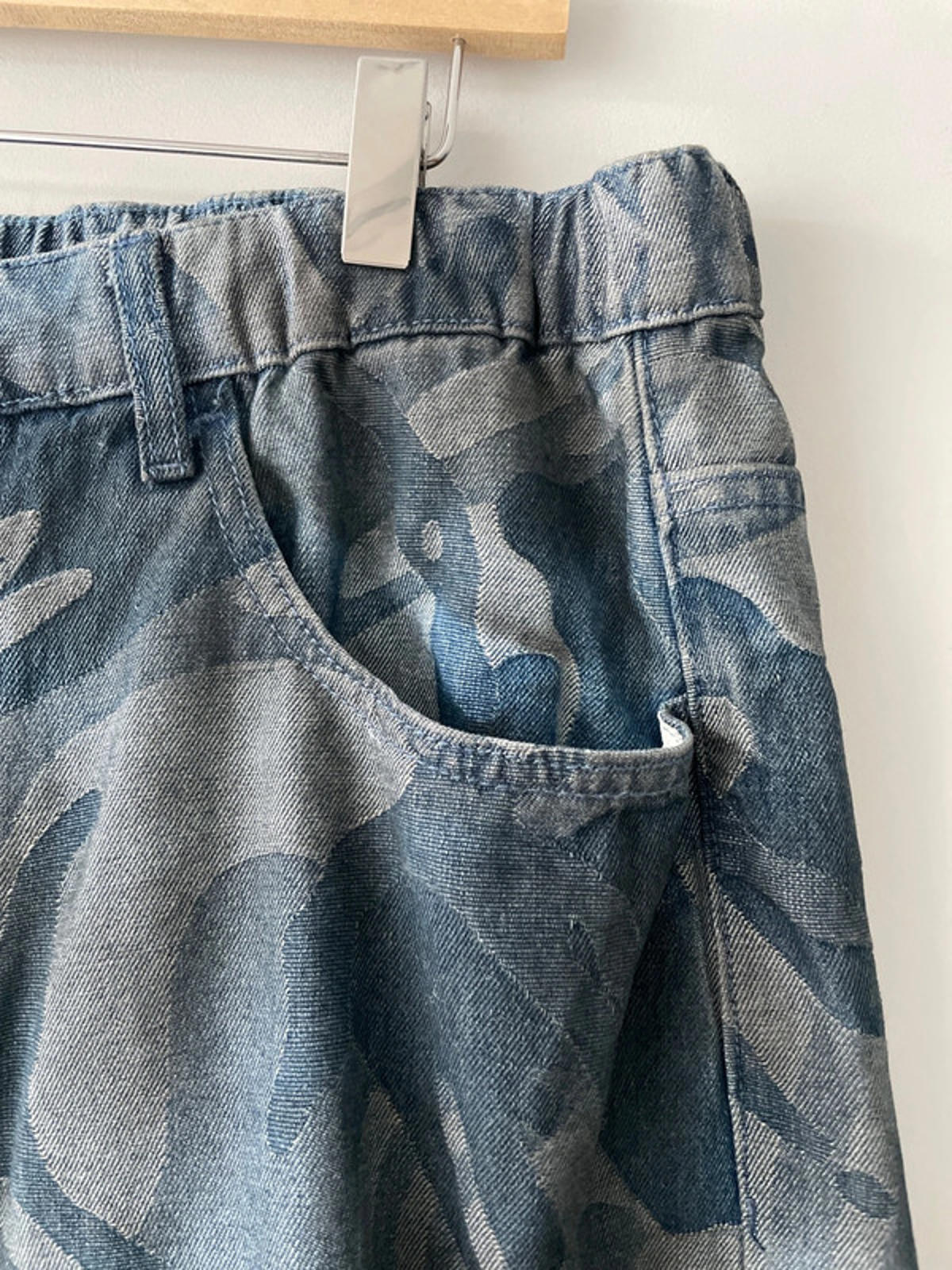 Men’s AAPE By A Bathing Ape Washed Loose Fit Jeans In Blue - W34/L30 - 2551