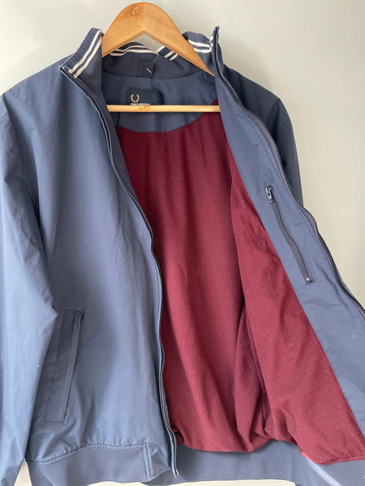 Men’s Fred Perry Harrington Jacket Coat In Navy - Medium - 2072