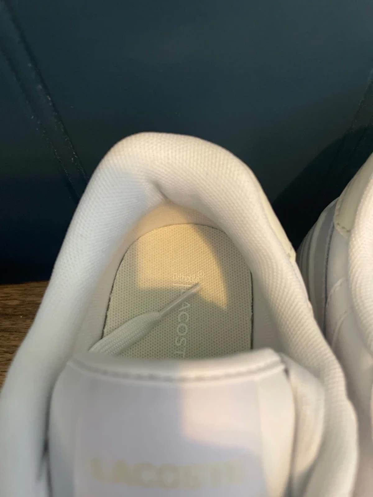 Women’s Lacoste T-Clip Premium Leather Trainers in White - UK4 - 3097