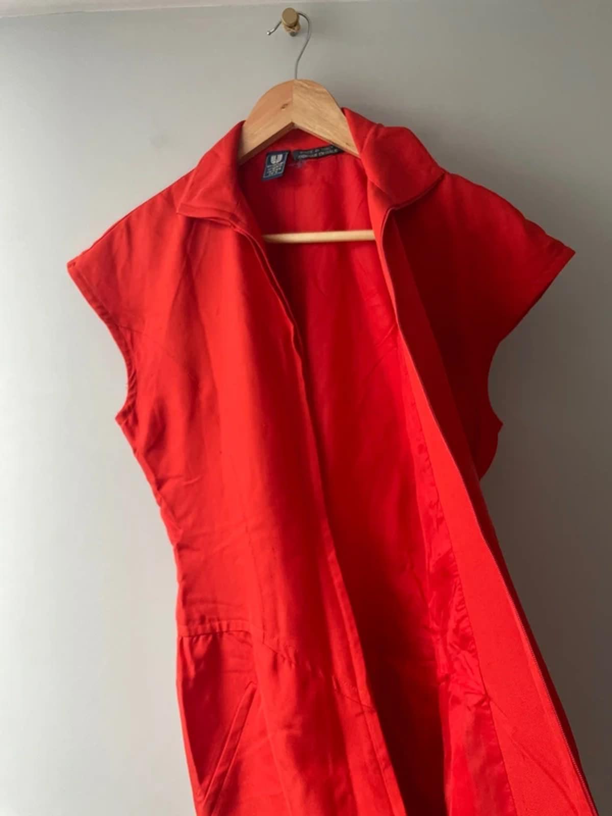 Women’s Emanuel Ungaro Designer Rare Find Cap Sleeve Dress In Red - UK8 - 3039