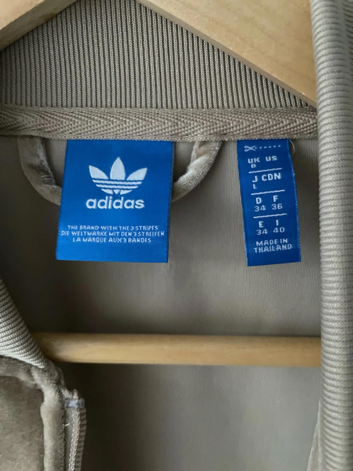 Women’s Adidas Adicolor Limited Edition Firebird Track Jacket In Beige Velour - UK8 - 2522