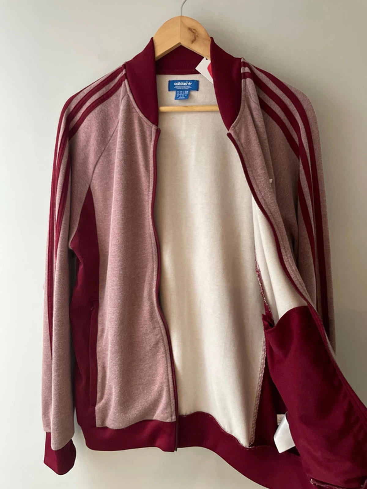 Men’s Adidas Firebird Limited Edition Track Jacket In Burgundy - Medium - 2497