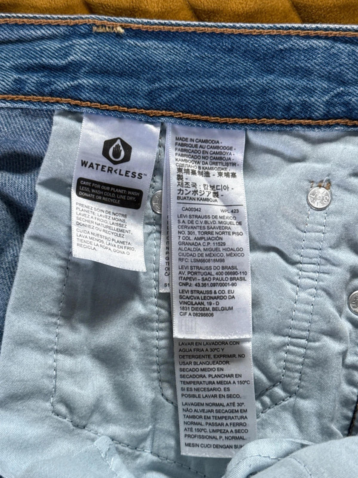 Womens Levi's Ribcage Straight Ankle Fit High Waisted Jeans - W25/L27 - 0531