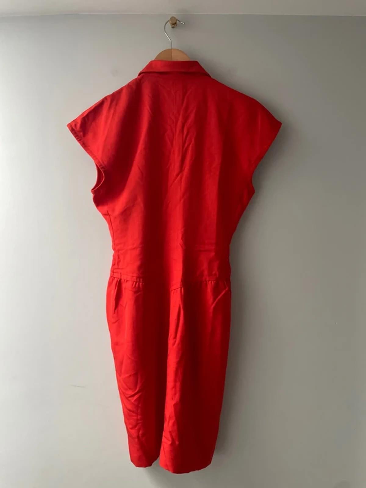 Women’s Emanuel Ungaro Designer Rare Find Cap Sleeve Dress In Red - UK8 - 3039
