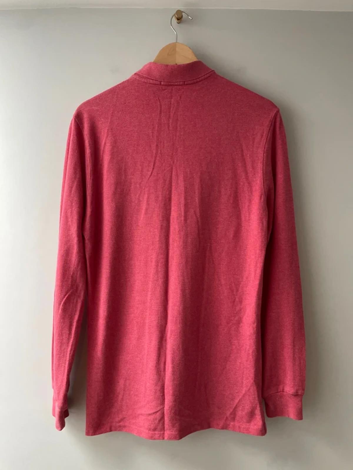 Men’s Ralph Lauren Custom Slim Fit Long Sleeve Polo In Pink - Medium -2883