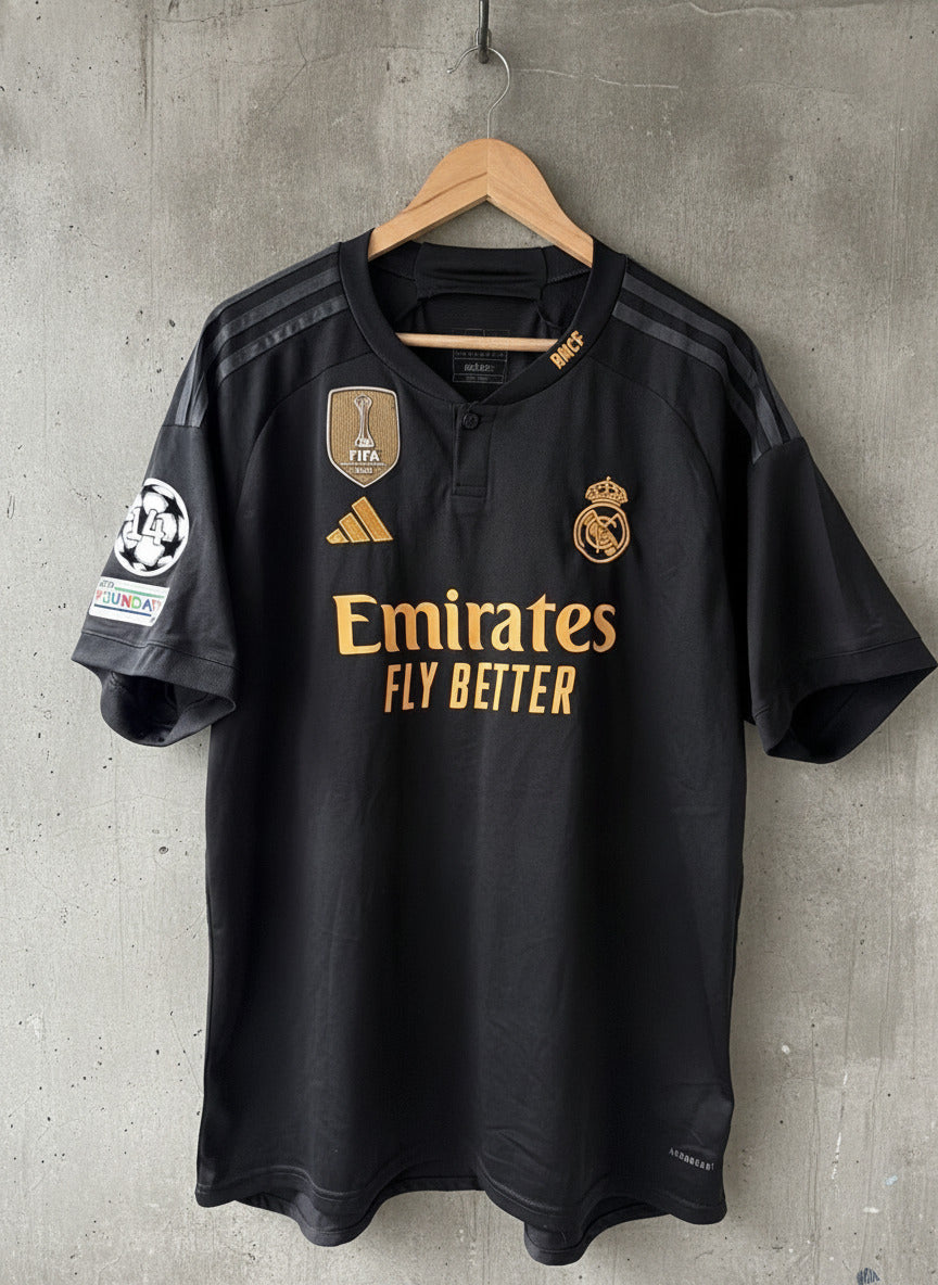 Men’s Real Madrid 2023/24 FIFA Champions Jersey Shirt In Black - XXXLarge - 3675