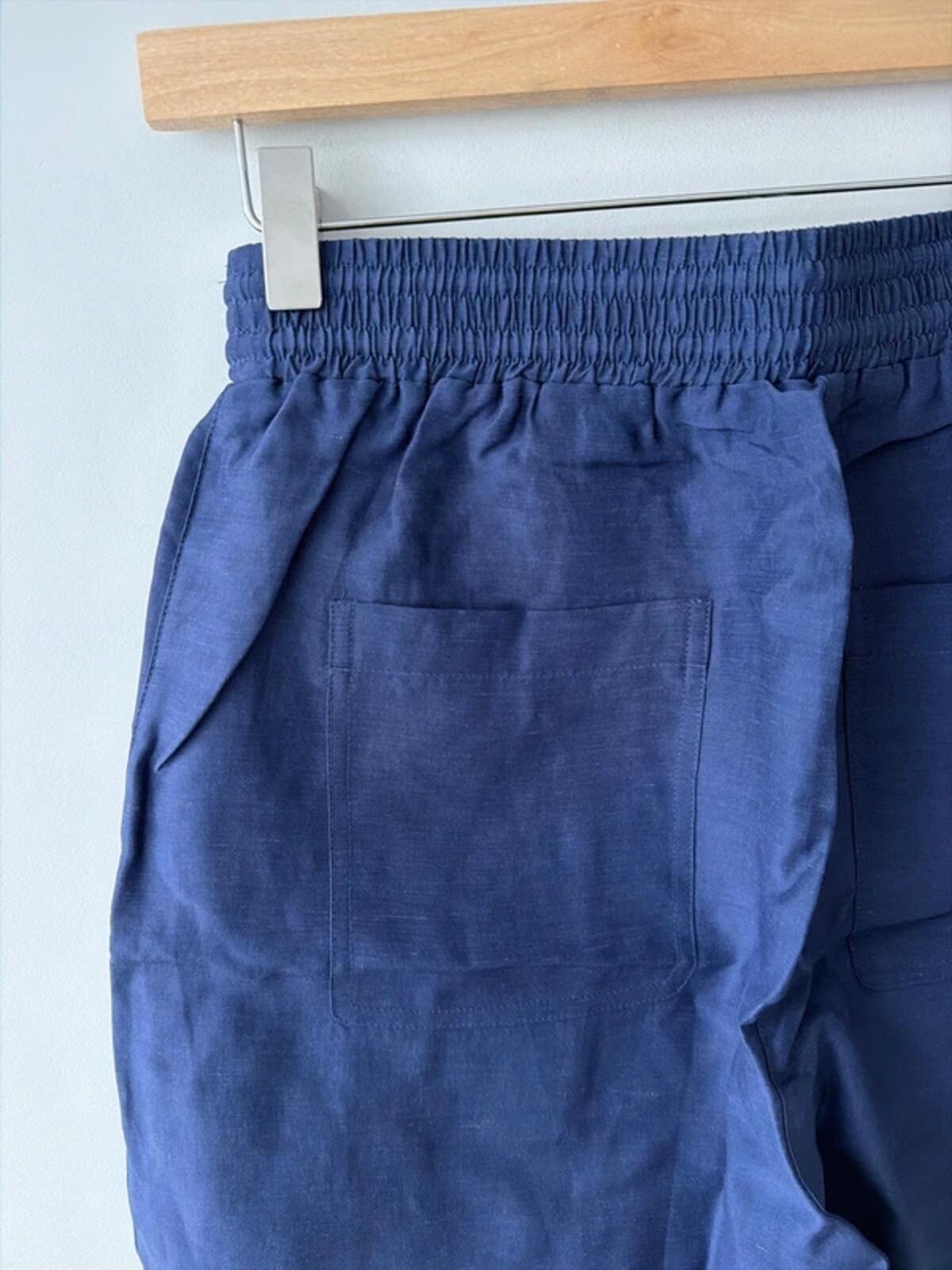 Women’s & Other Stories High Waisted Linen Shorts In Navy - XSmall - 3364