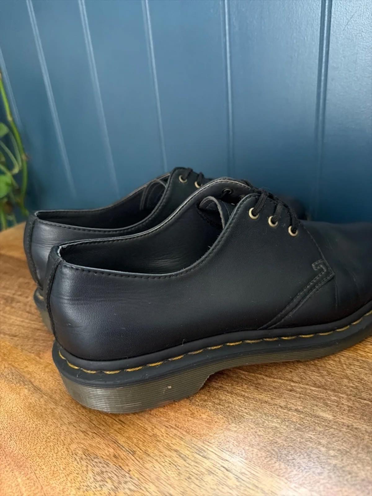 Women’s Dr Martens Vegan Upper Chunky Sole Derby Shoes In Black - Uk6 - 3285
