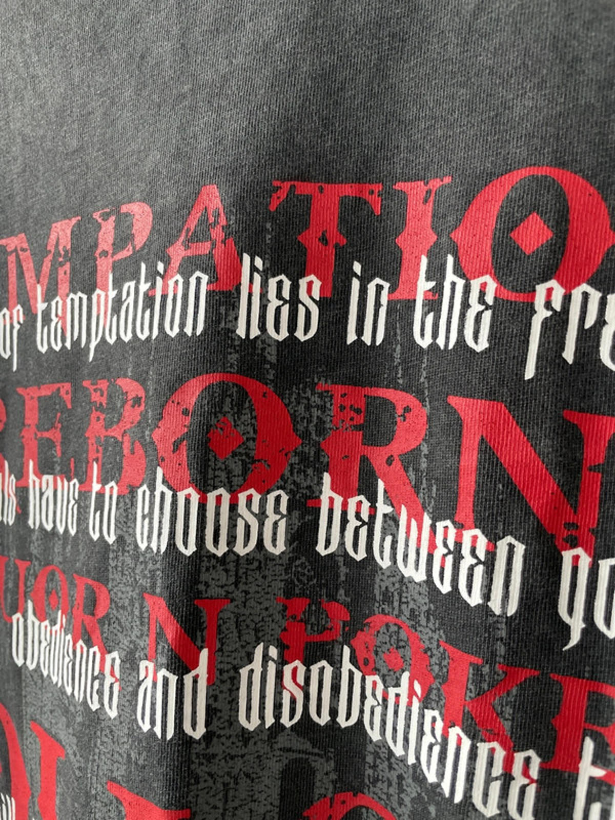 Men’s Liquor n Poker Oversized Long Sleeve Crew Neck T-Shirt In Grey - Medium - 2244