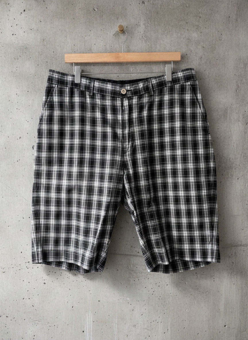 Mens Ralph Lauren Checked Shorts in Navy/Cream - W36/L11 - 3153