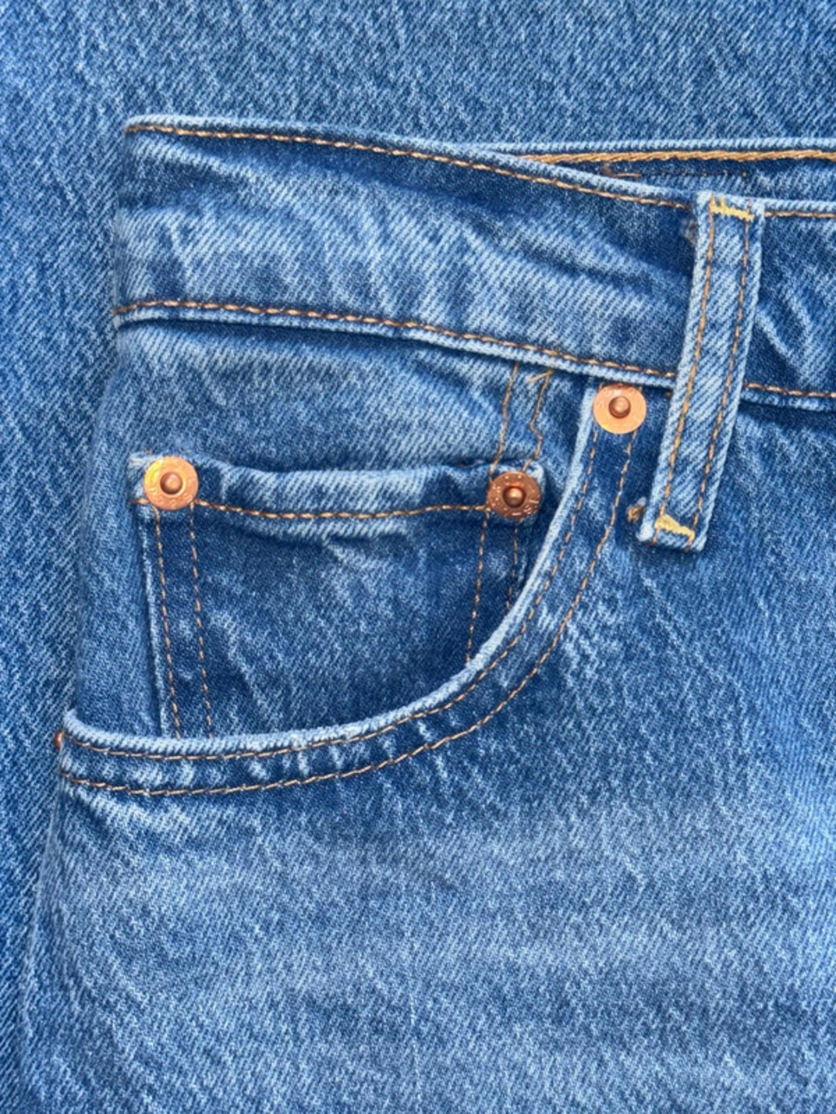 Women’s Levi’s Ribcage Crop Bootcut High Waisted Jeans In Navy - W26 / L27 -1311