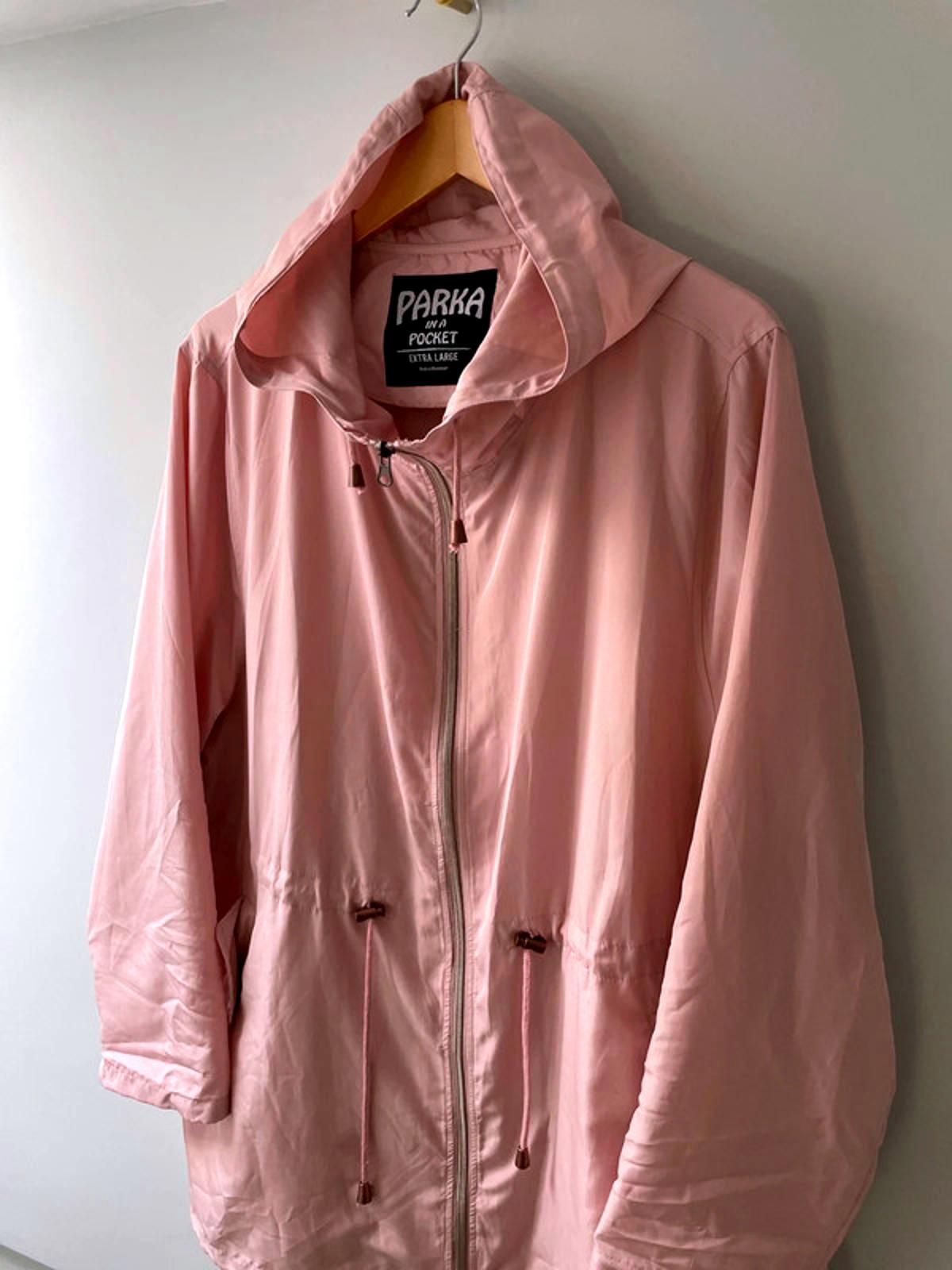 Women’s Parka In A Pocket Parka Coat Jacket In Pink - XLarge