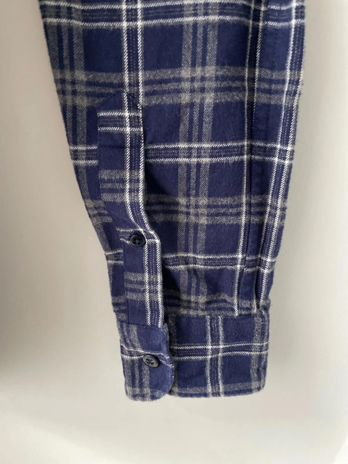 Men’s Denham Premium Brushed Cotton Check Shirt In Navy - Large - 1878