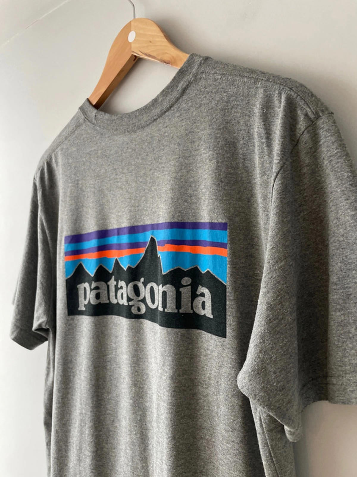 Men’s Patagonia Crew Neck Printed T-shirt In Grey - Medium - 2544