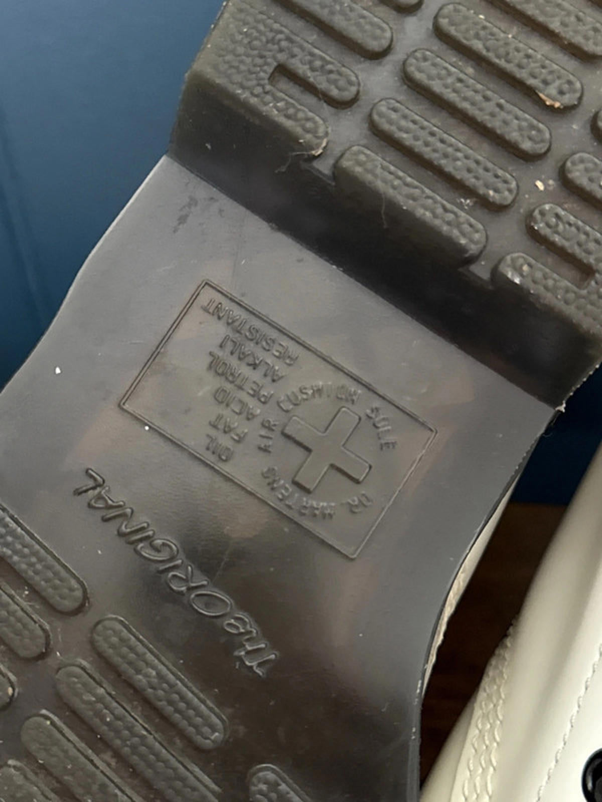 Women’s Dr Martens 939 Premium Leather Lace Up Boots In White/Black - Uk6 - 0784