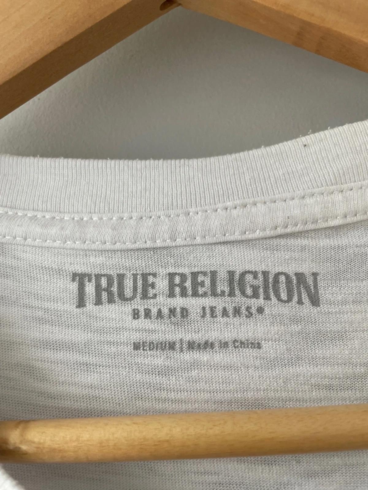 Men’s True Religion Crew Neck Printed T-shirt In White - Medium - 0472