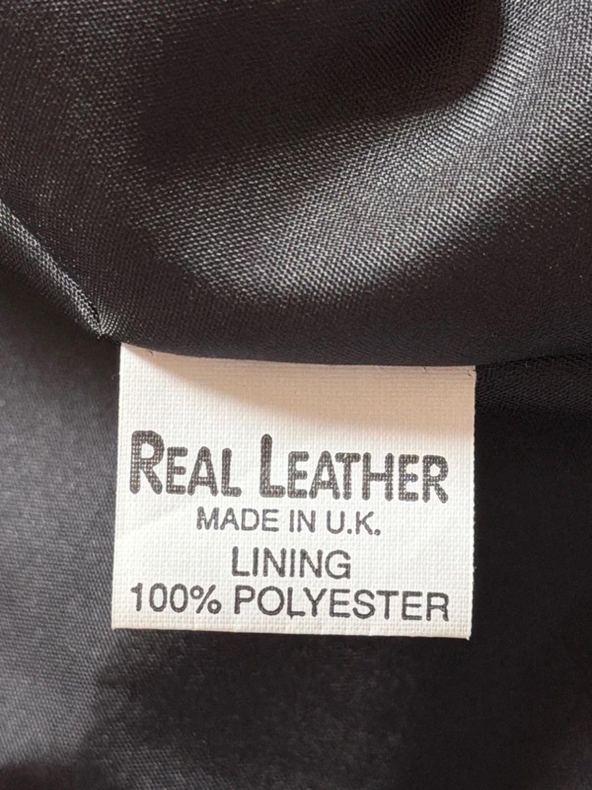 Men's Premium Leather Made In England Jacket Coat In Black  - XLarge - 3307