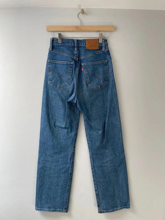 Women’s Levi’s Ribcage Straight High Waisted Fit Jeans - W24/L27 -1856