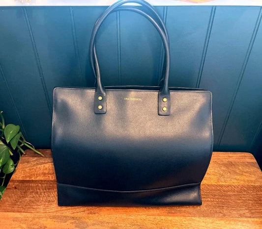 Women’s Lulu Guinness Daphne Designer Leather Crossbody Bag In Navy - 3093