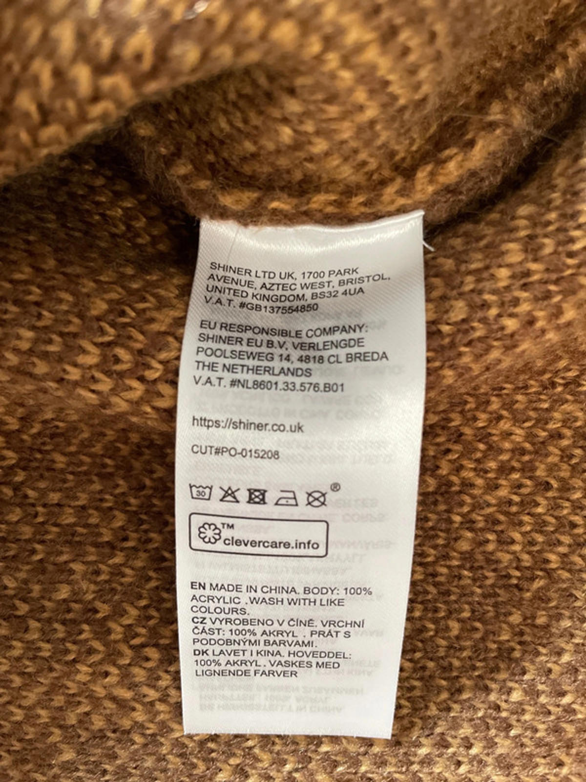 Men’s Santa Cruz Fuzzy Knitted Jumper In Brown - Medium - 2494