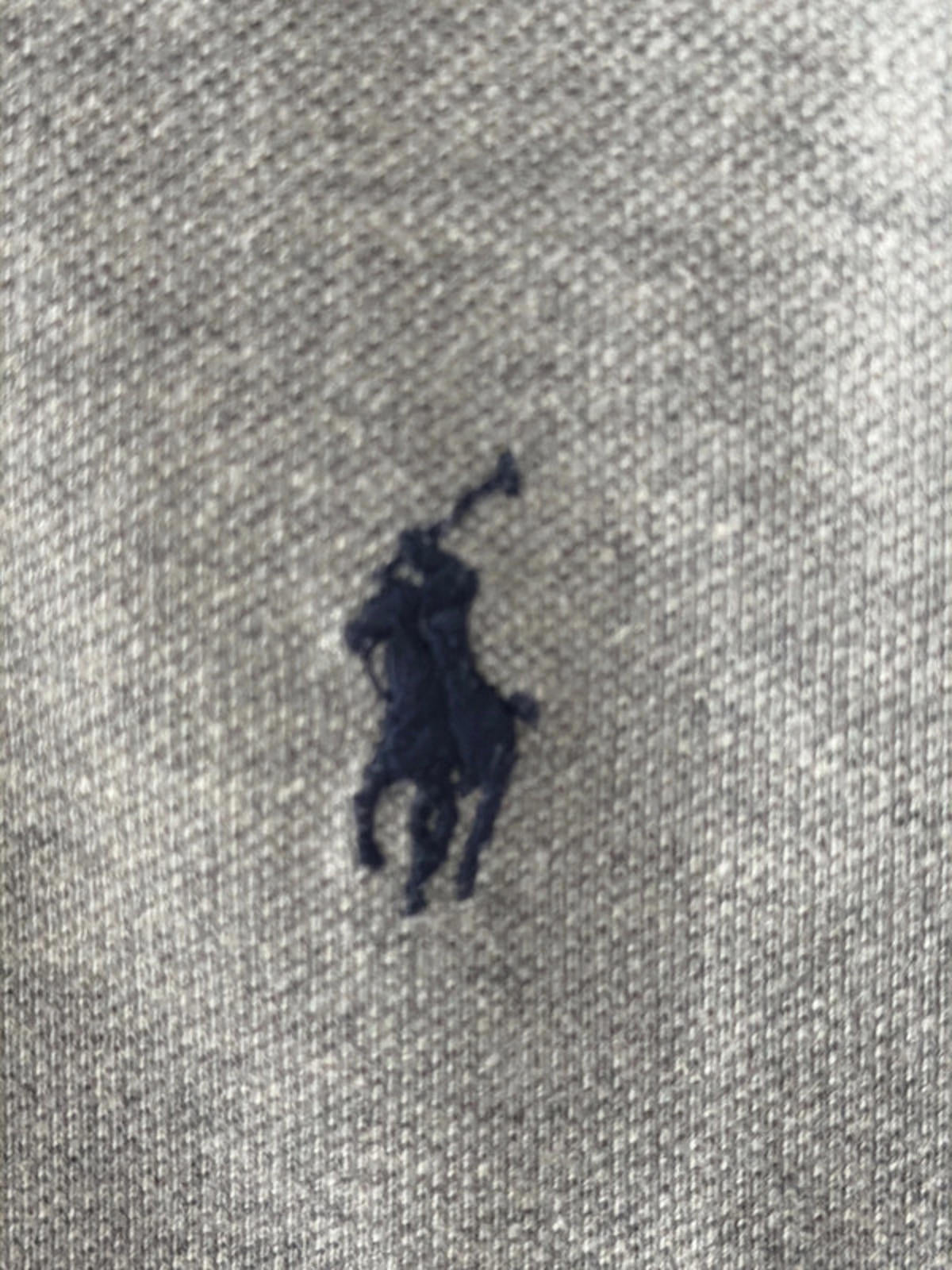 Men’s Ralph Lauren Slim Fit Long Sleeve Polo Top In Grey - Large - 2684