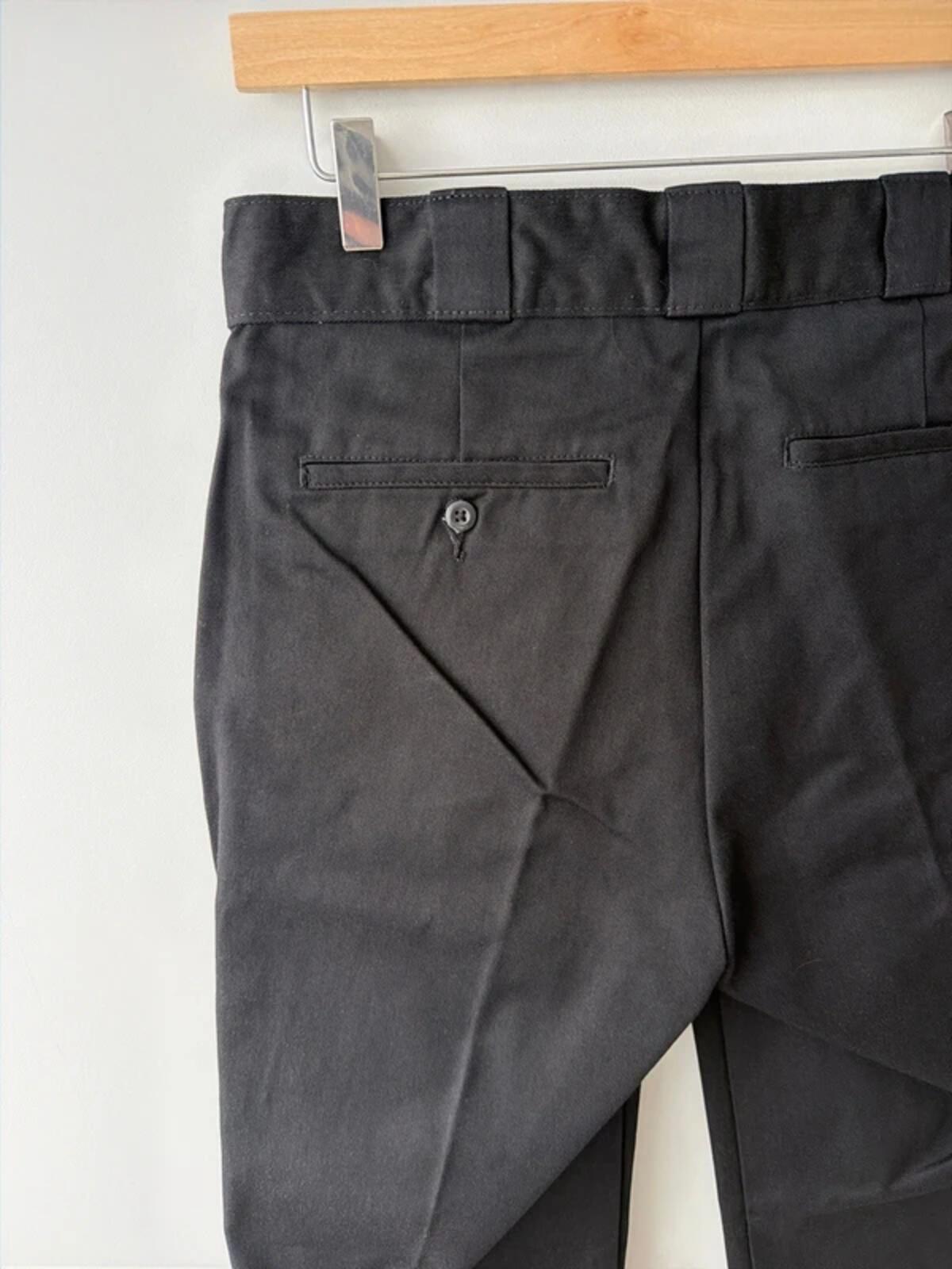 Women’s Dickies Elizaville Straight Leg Chino Trouser In Black - W28/L29 - 3377
